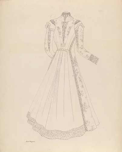 Dress by Edith Magnette, index of american design, 1938