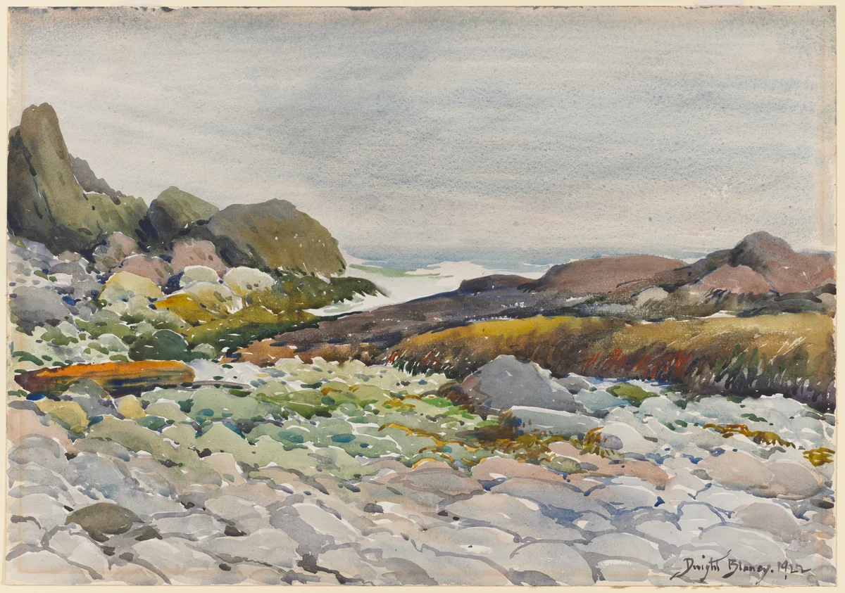 Over the Ledges by Dwight Blaney, drawing, 1922