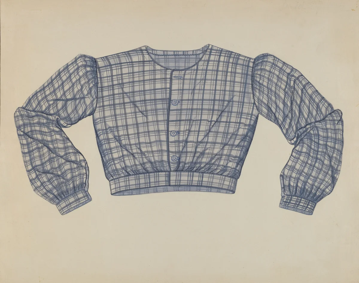 Shirt-waist by Mrs. Inez Montgomery, index of american design, 1937