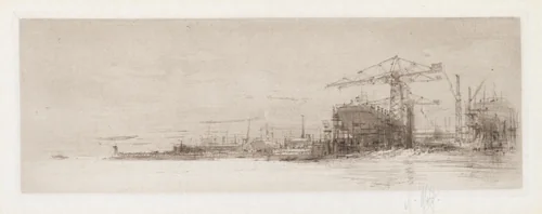 The Clyde from the series The Arteries of Great Britain by William Walcot, print, 1922