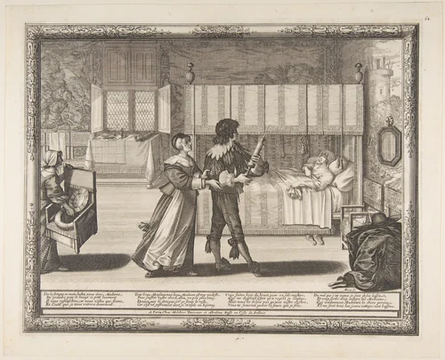 The Enema by Abraham Bosse, print, 1627-1637