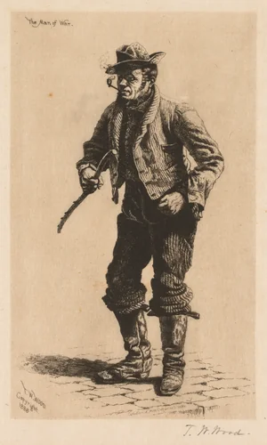 The Man of War by Thomas Waterman Wood, print, 1886