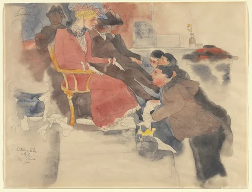 The Shine by Charles Demuth, drawing, 1916