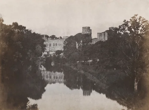 Warwick Castle on the River Avon by Unknown 19th Century, photograph, 1848-1858