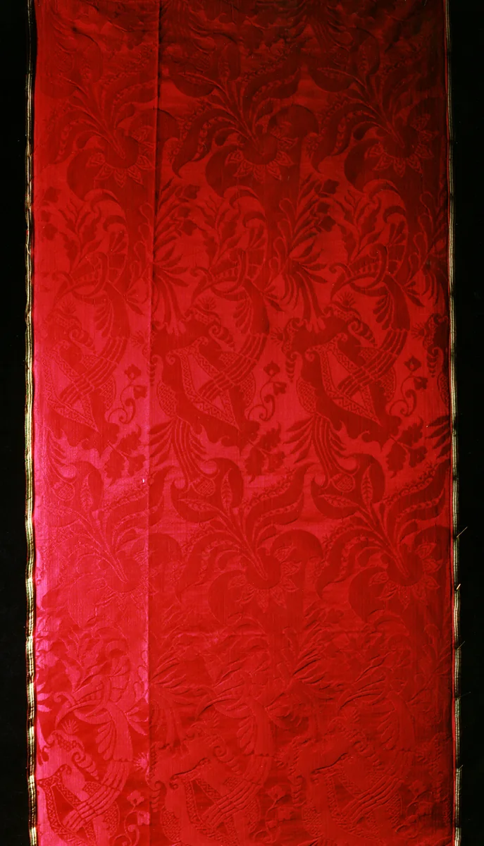 Panel by France or Spain, textile, 1700-1725