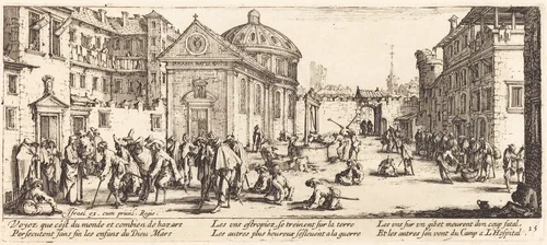 The Hospital by Jacques Callot, print, 1633