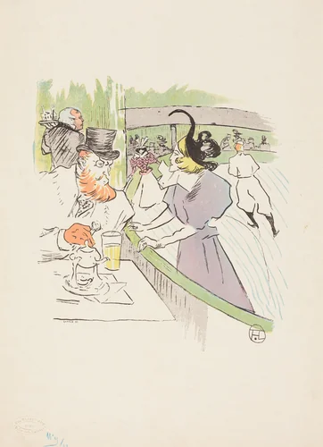 In the Skating Professional Beauty by Henri de Toulouse-Lautrec, print, 1895