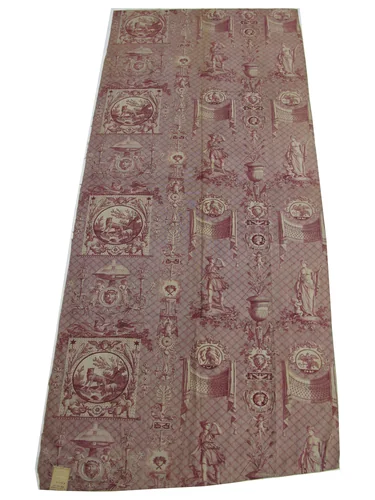 Le Loup et l'agneau by Jean Baptiste Huet, textile, 1800-1810