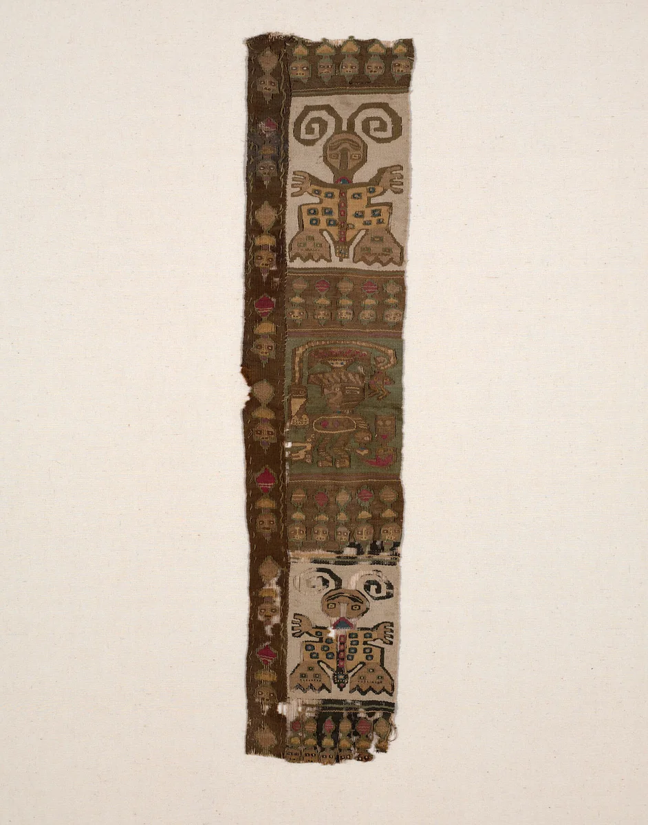 Fragment by Lambayeque, textile, 1000-1476