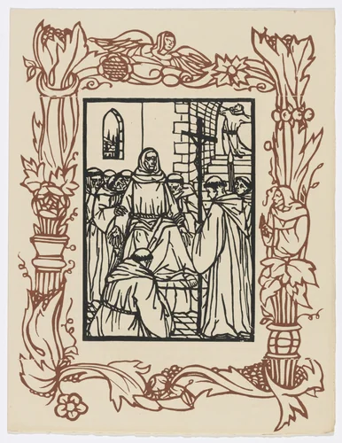 Plate (page 49) from Les Petites Fleurs de St. François (The Little Flowers of St. Francis) by Émile Bernard, illustrated book, 1928