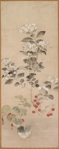 Summer Flowers by Kitagawa Sōsetsu, painting, 1640-1660