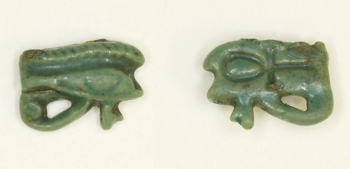 Eye of Horus (Wedjat) Amulet by Egyptian, other, -1550--664