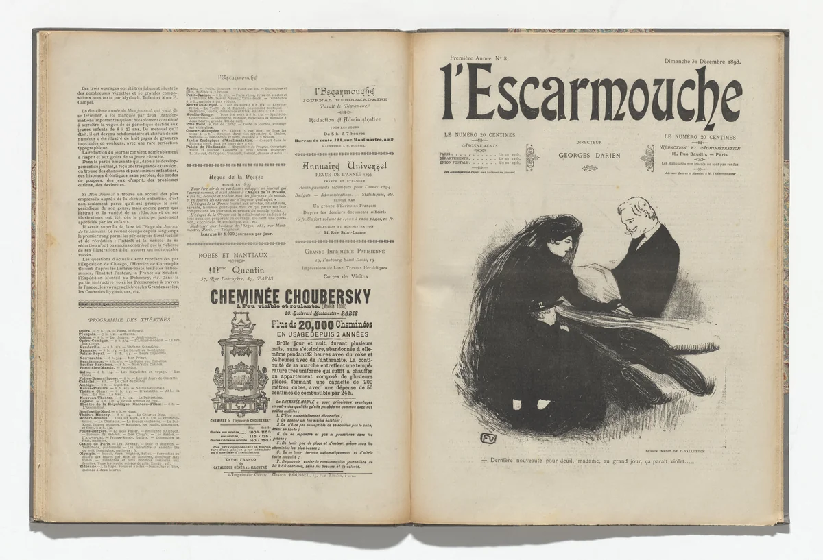 L'Escarmouche, no. 8 by Various artists, illustrated book, 1893