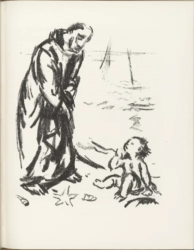 Untitled (plate, page 87) from the periodical Münchner Blätter für Dichtung und Graphik, vol. 1, no. 6 (June 1919) by Karl Caspar, periodical, 1919