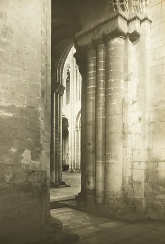 Ely Cathedral: Southwest Transept into Nave by Frederick Evans, photograph, 1886-1896