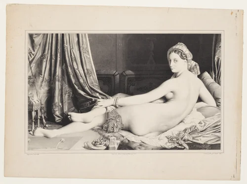 Odalisque Reclining by Jean Pierre Sudré, print, 1826