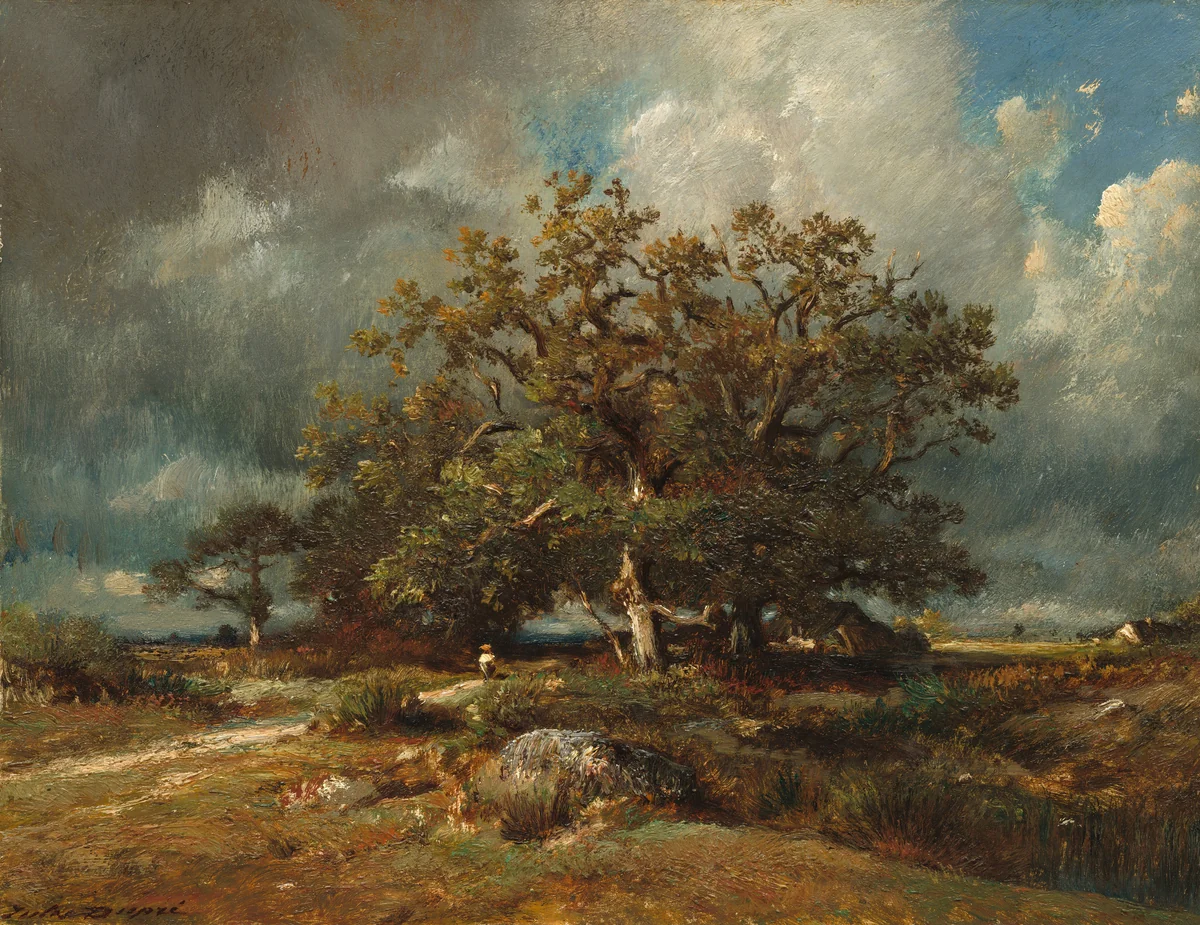 The Old Oak by Jules Dupré, painting, 1870