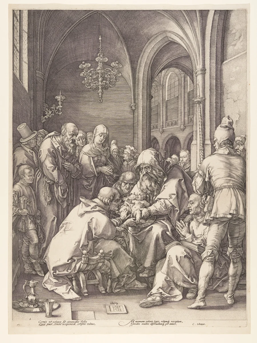 The Circumcision, from The Birth and Early Life of Christ by Hendrick Goltzius, print, 1594