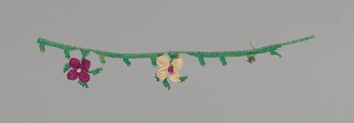 Edging by Eastern Mediterranean, probably Cyprus, textile, 1875-1900