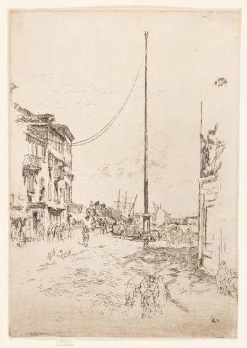 The Little Mast by James McNeill Whistler, print, 1879-1880