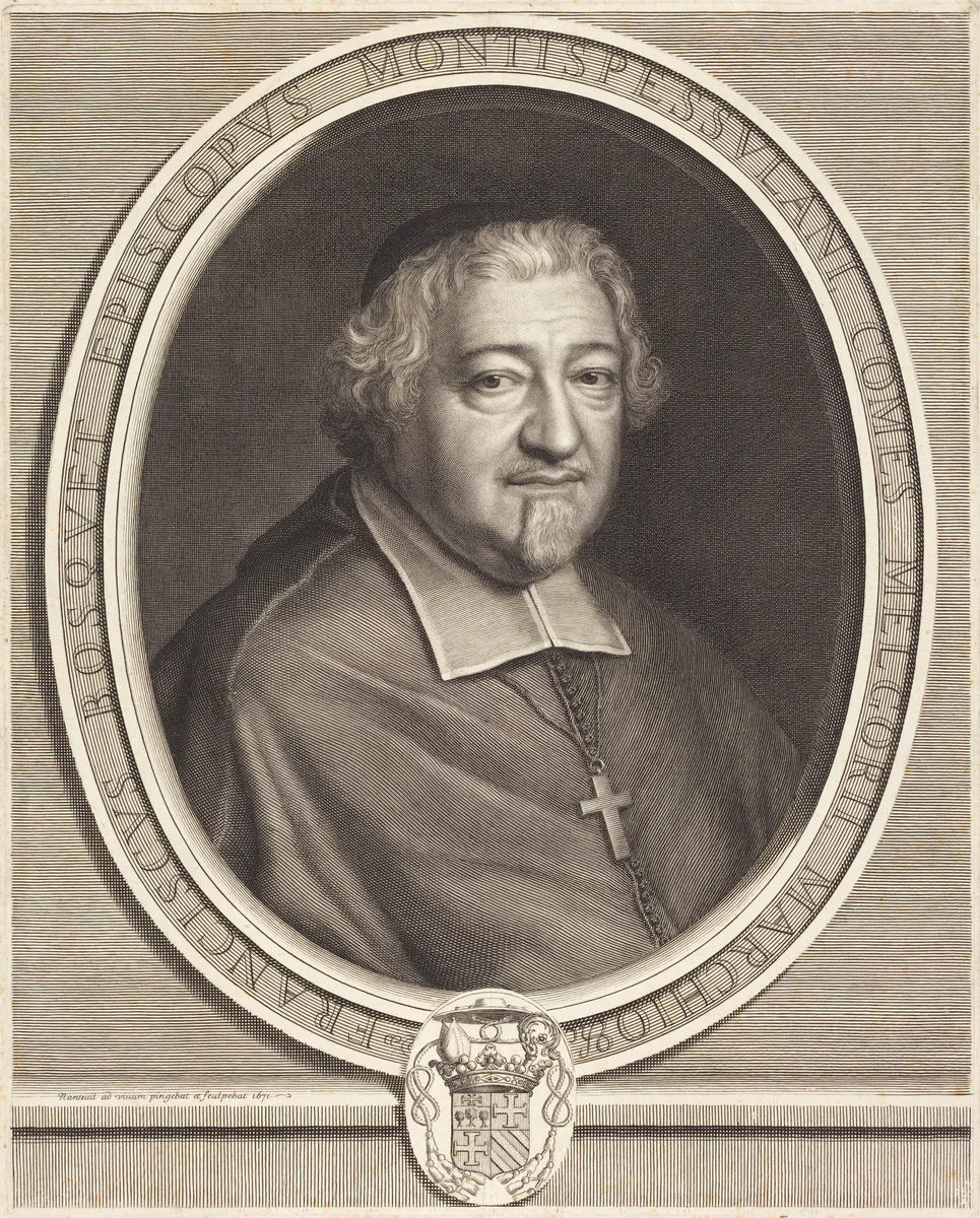 Francois Bosquet by Robert Nanteuil, print, 1671