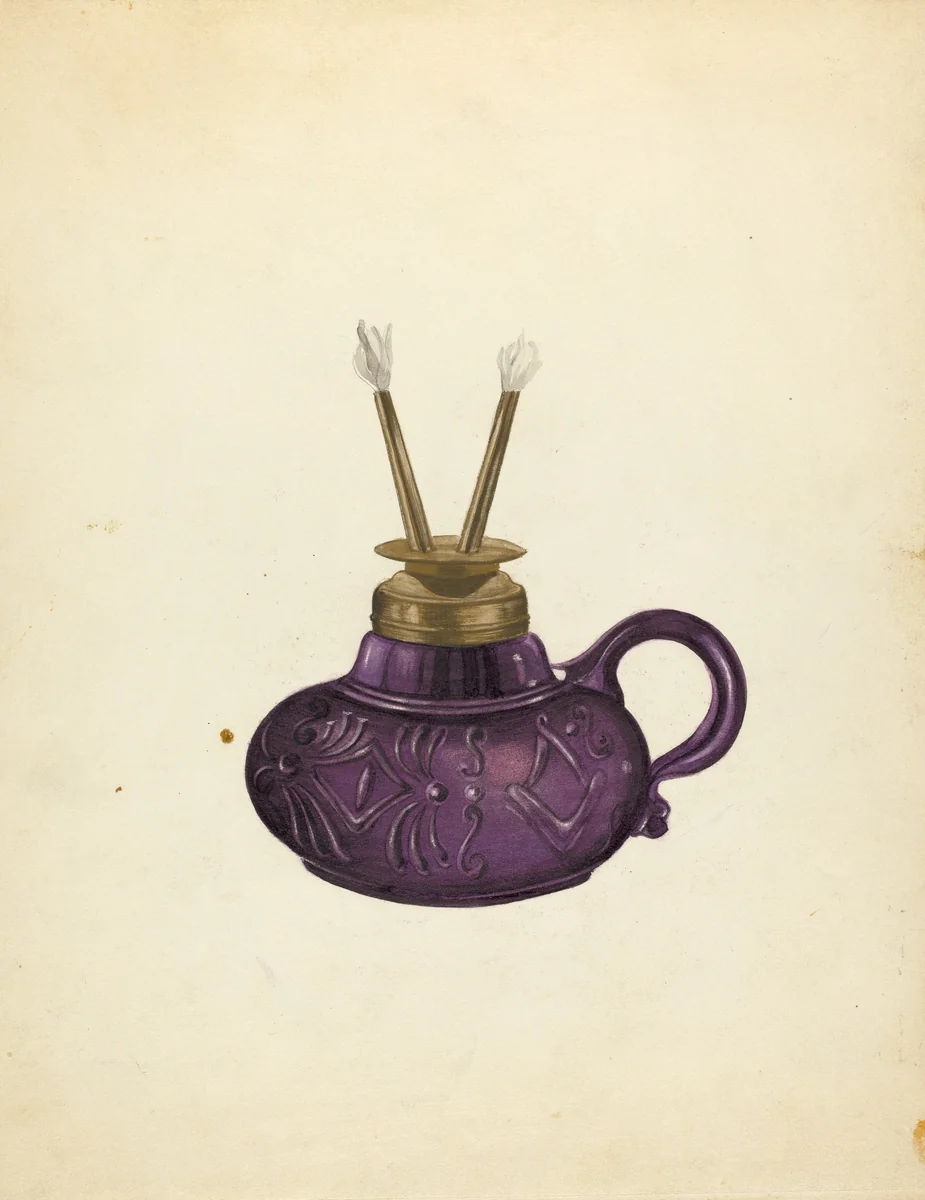 Lamp by John Fisk, index of american design, 1937