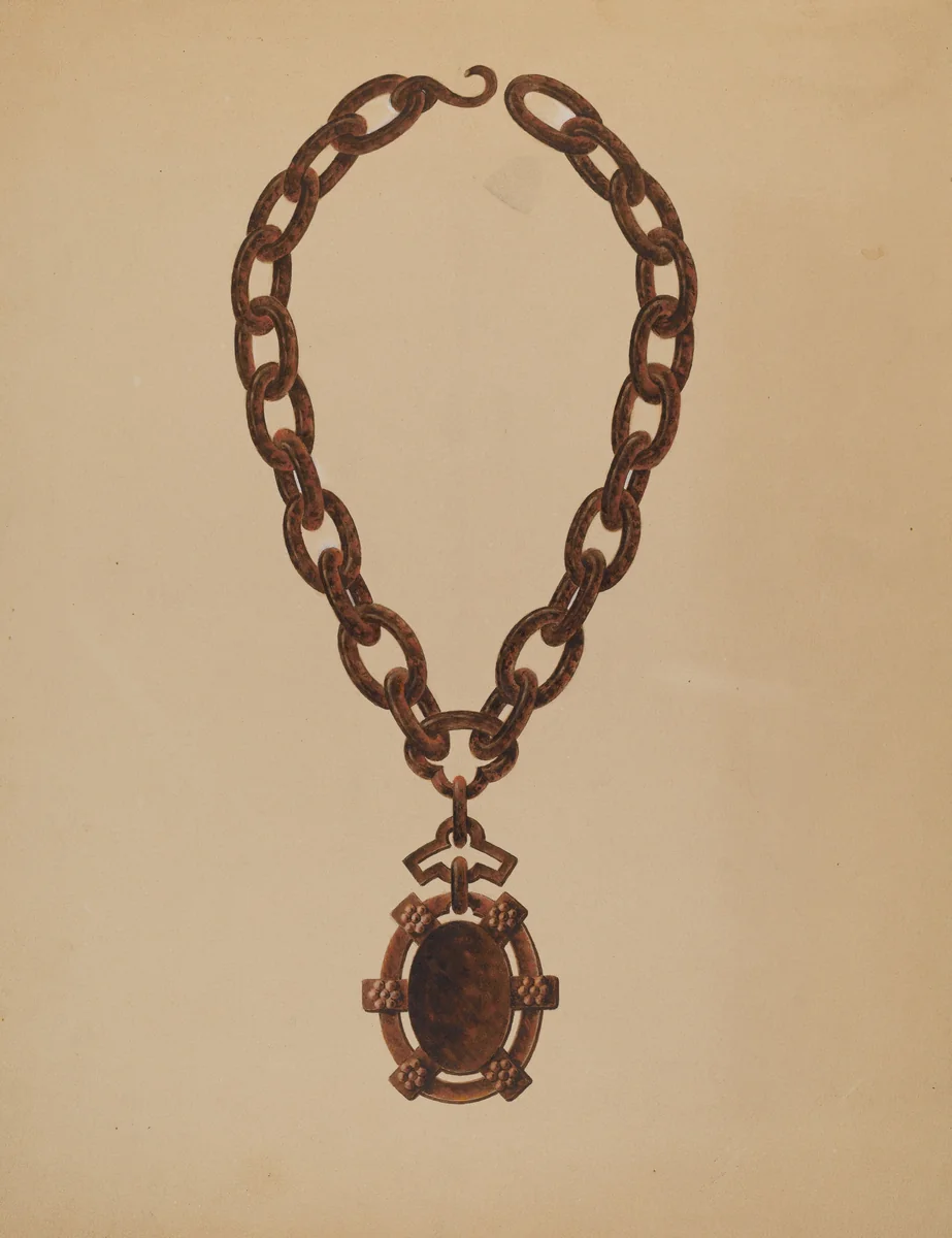Necklace by John H. Tercuzzi, index of american design, 1935-1942
