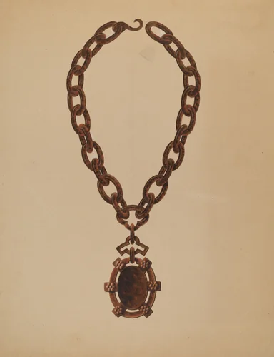 Necklace by John H. Tercuzzi, index of american design, 1935-1942