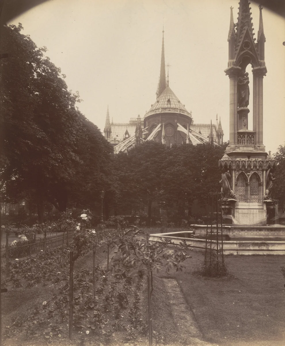 Notre-Dame by Eugène Atget, photograph, 1923