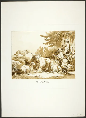 First Pastoral by Jean Baptiste Le Prince, print, 1769