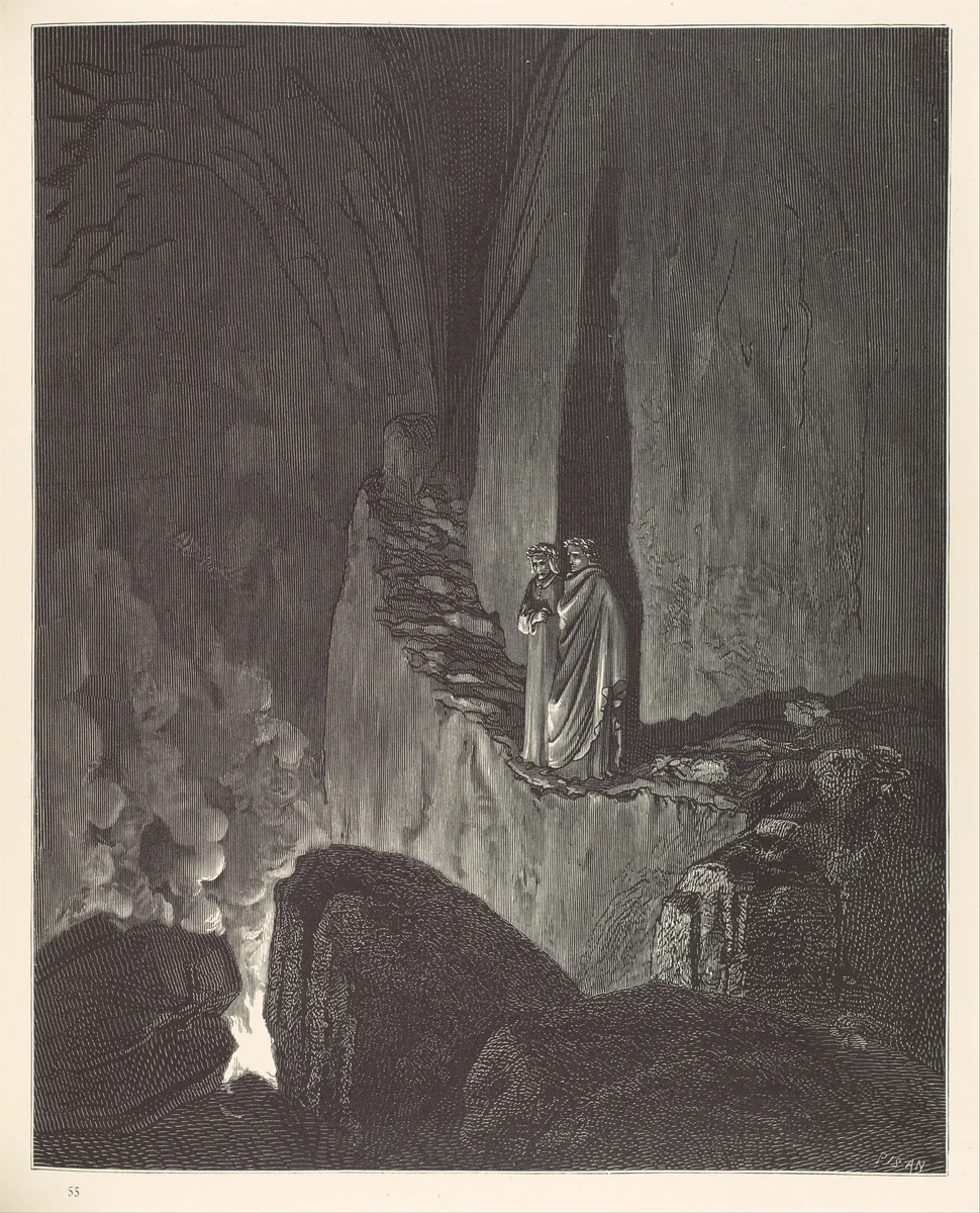 The Vision of Hell (Inferno) by Dante Alighieri, book, 1866