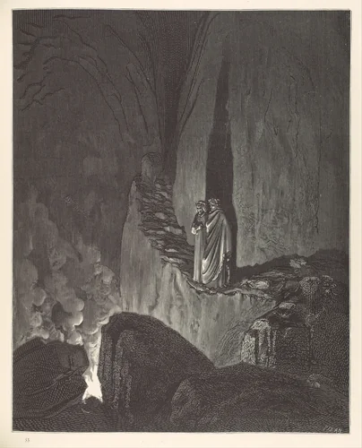 The Vision of Hell (Inferno) by Dante Alighieri, book, 1866