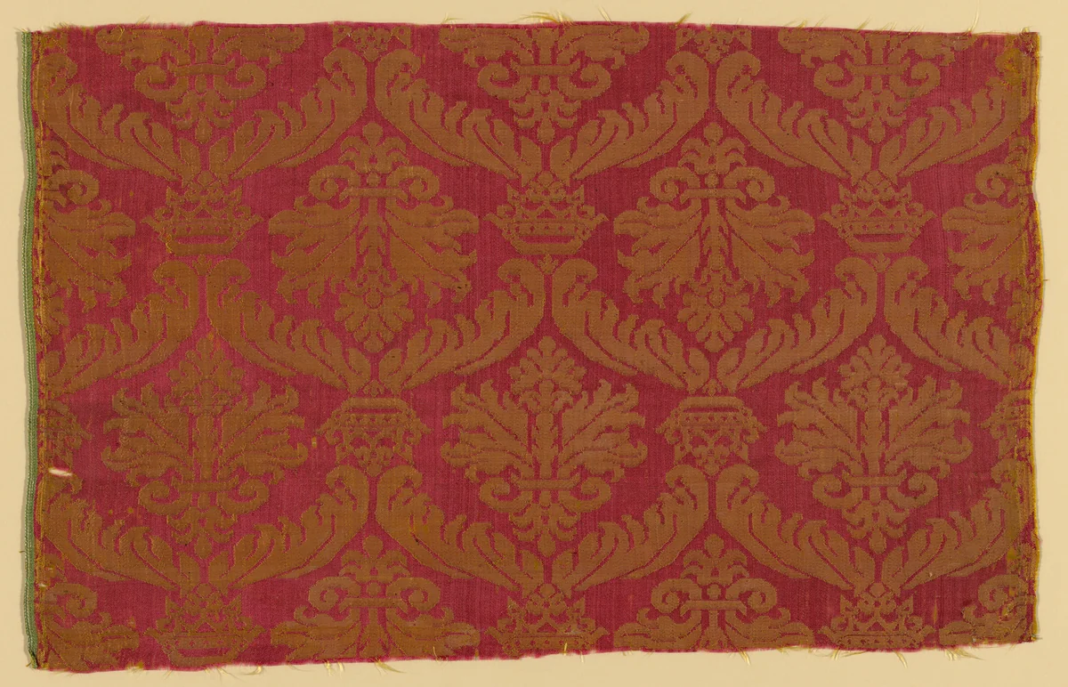 Fragment by Italy, textile, 1550-1650