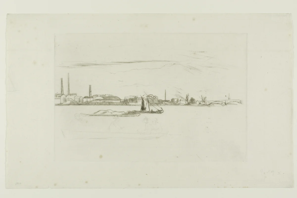 Price's Candle Factory by James McNeill Whistler, print, 1876-1877