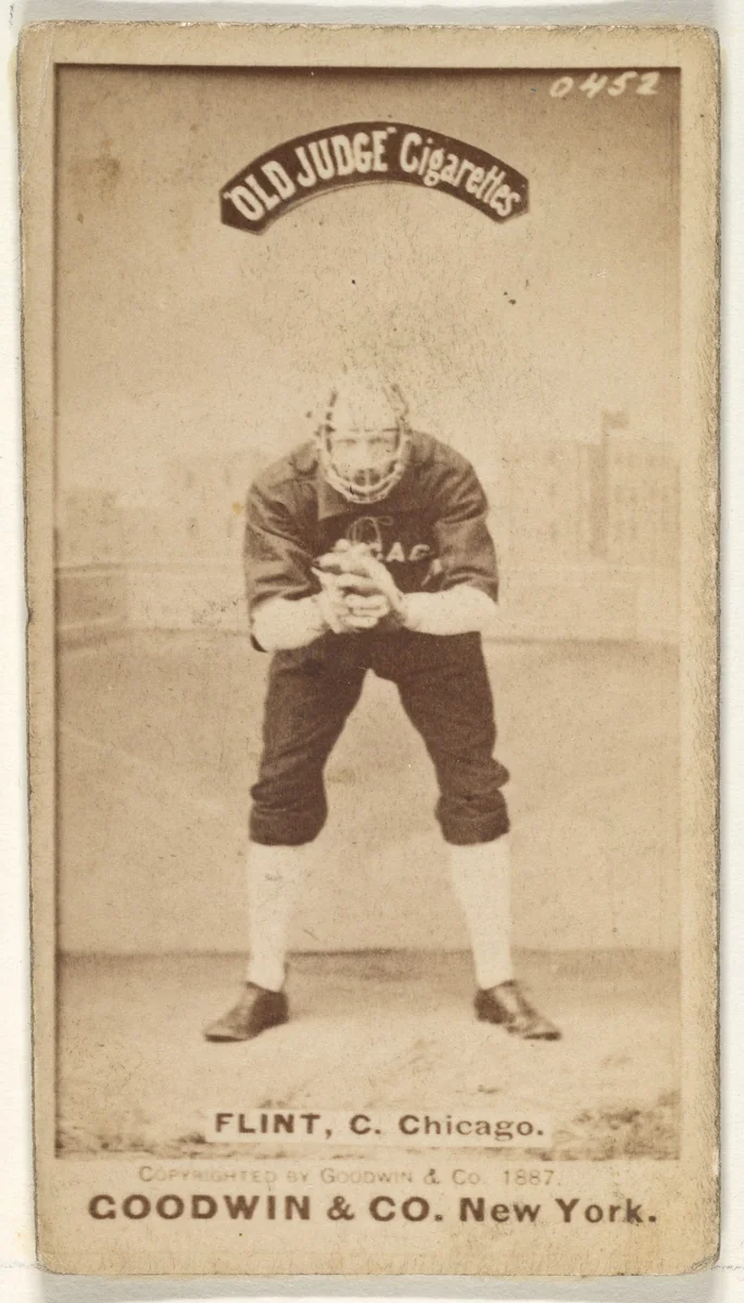Frank Sylvester "Silver" Flint, Catcher, Chicago, from the Old Judge series (N172) for Old Judge Cigarettes by Goodwin & Company, photograph, 1887