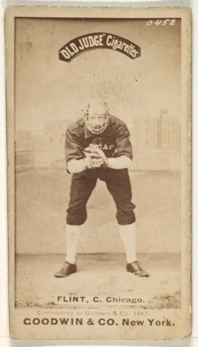 Frank Sylvester "Silver" Flint, Catcher, Chicago, from the Old Judge series (N172) for Old Judge Cigarettes by Goodwin & Company, photograph, 1887