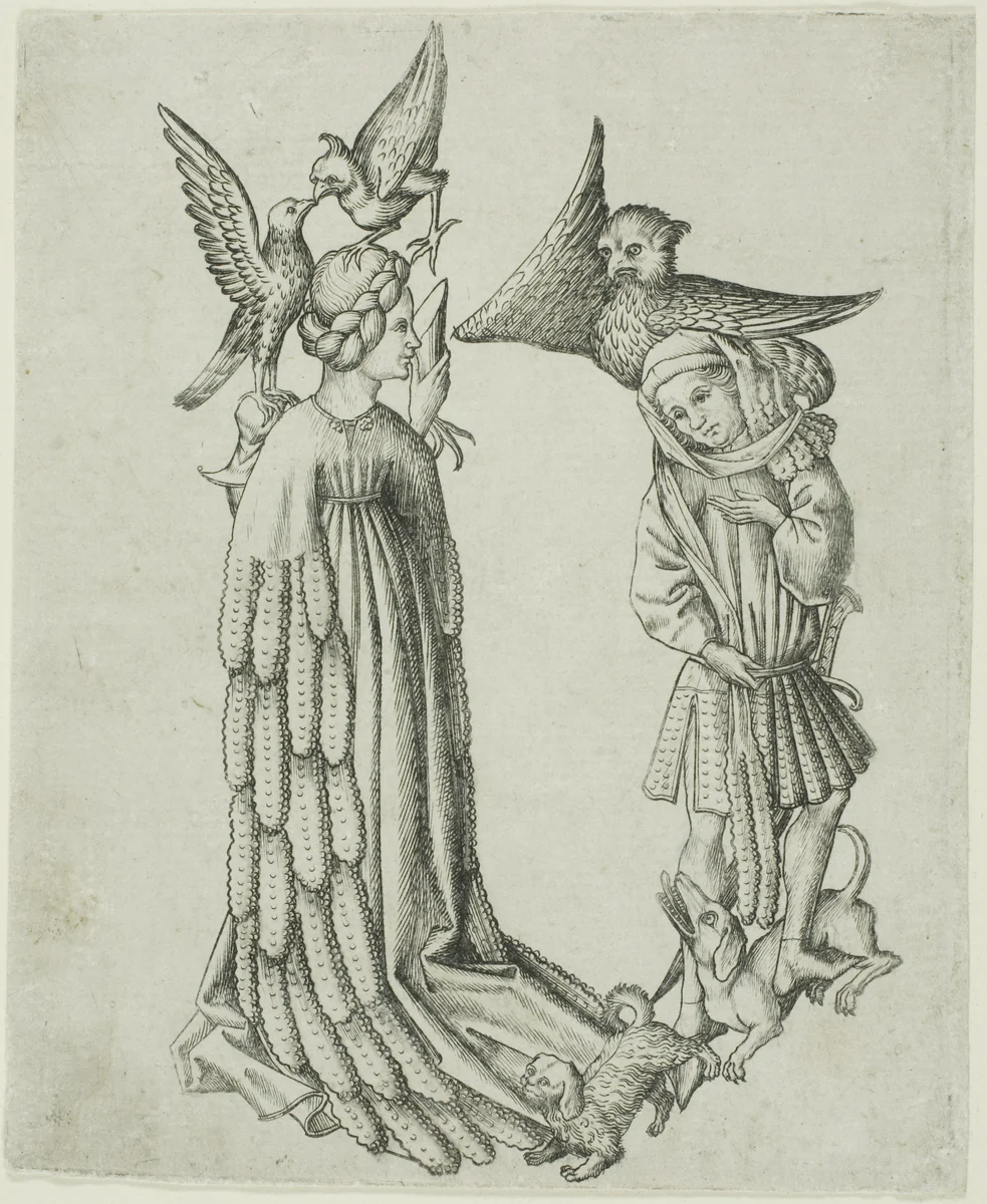 The Letter B, from The Alphabet by Master E. S., print, 1466-1467