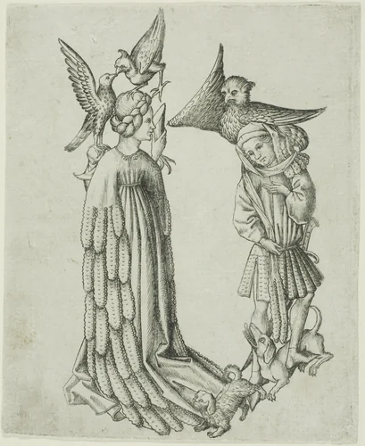 The Letter B, from The Alphabet by Master E. S., print, 1466-1467