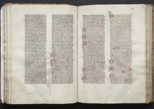 The Gotha Missal: Fol. 55r, Text by Master of the Boqueteaux, book, 1370-1380