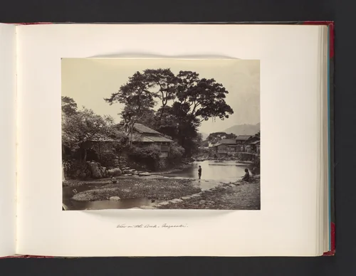 View on the Creek, Nagasaki by John Thomson, photograph, 1865