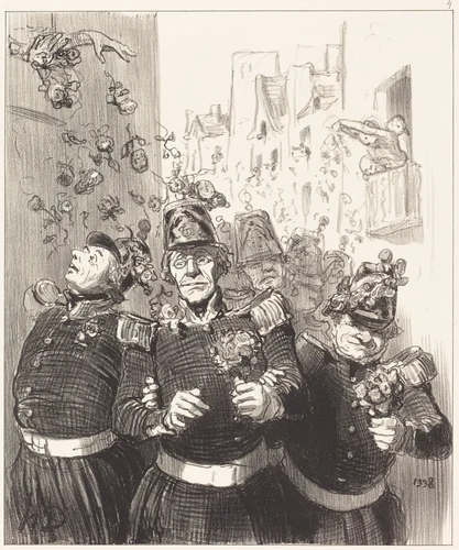 Rifolard est plus charmé que jamais... by Honoré Daumier, print, 1848