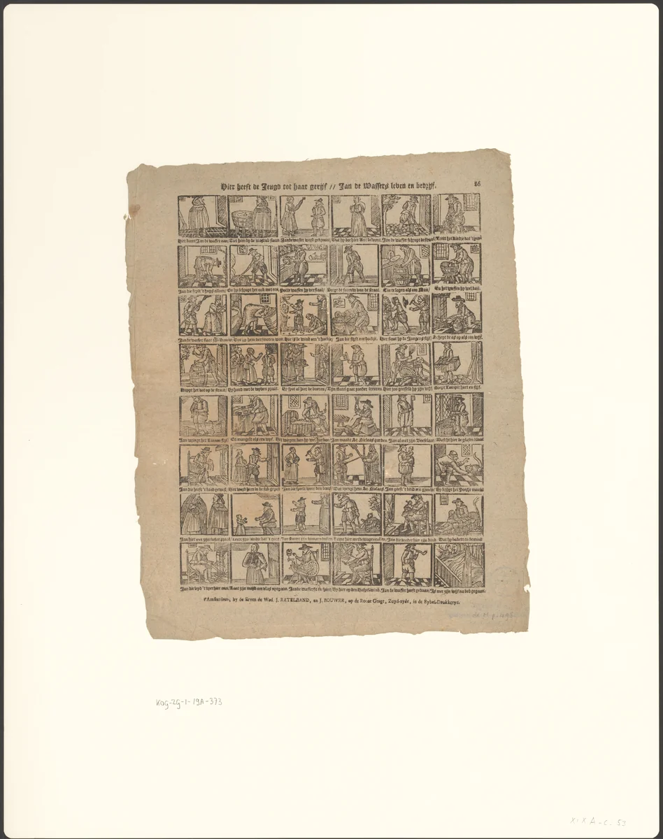 Leven en werk van Jan de Wasscher by anonymous, print, 1782-1793