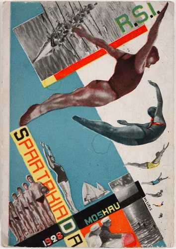 Postcard for the All Union Spartakiada Sporting Event by Gustav Klutsis, design, 1928