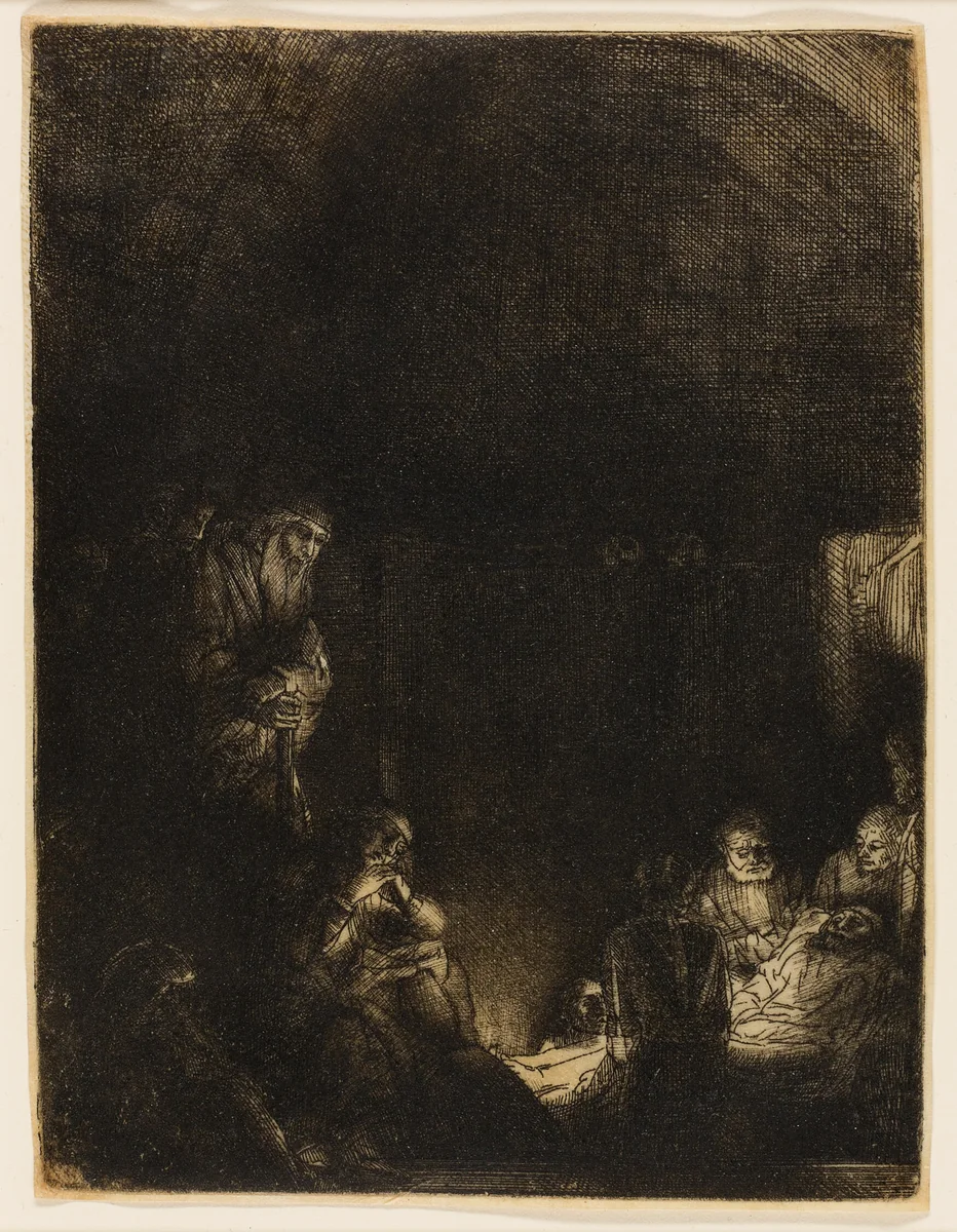 The Entombment by Rembrandt van Rijn, print, 1649-1659
