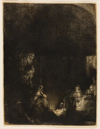The Entombment by Rembrandt van Rijn, print, 1649-1659