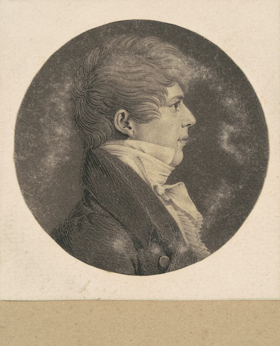 Benjamin Harrison VII by Charles B. J. Févret de Saint-Mémin, print, 1803-1813