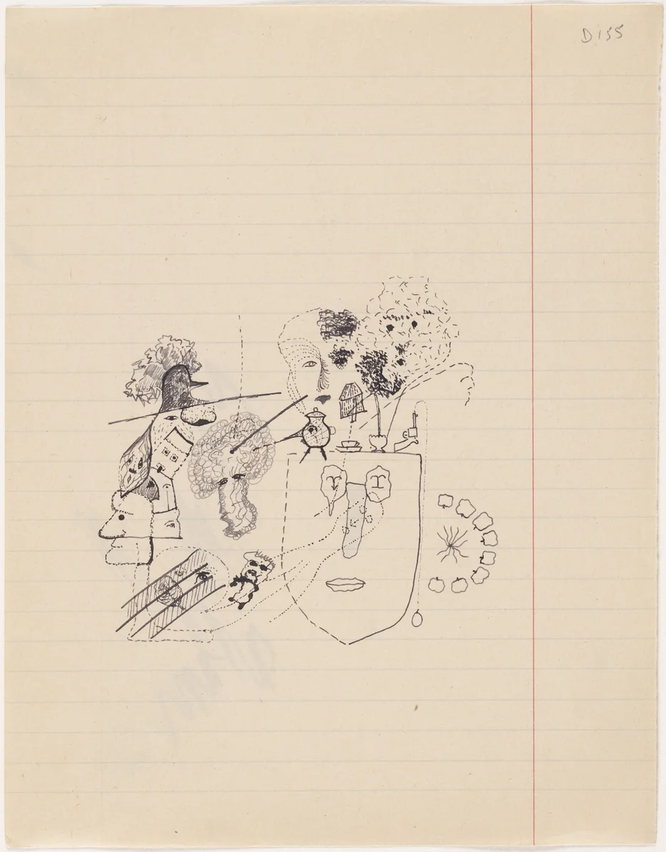 Untitled drawing for Soleil vitré by Georges Bataille, drawing, 1925