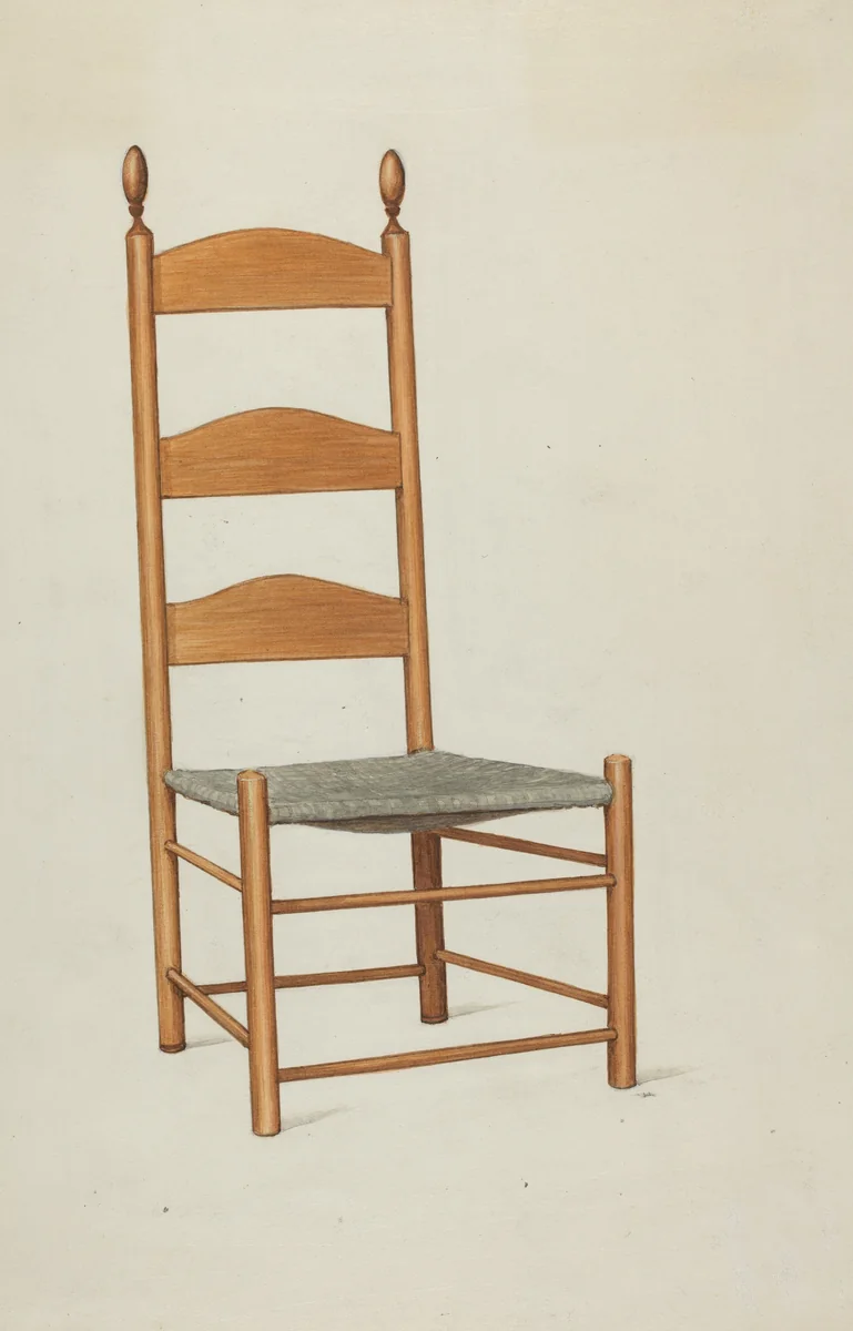 Shaker Side Chair by Ray Holden, index of american design, 1937