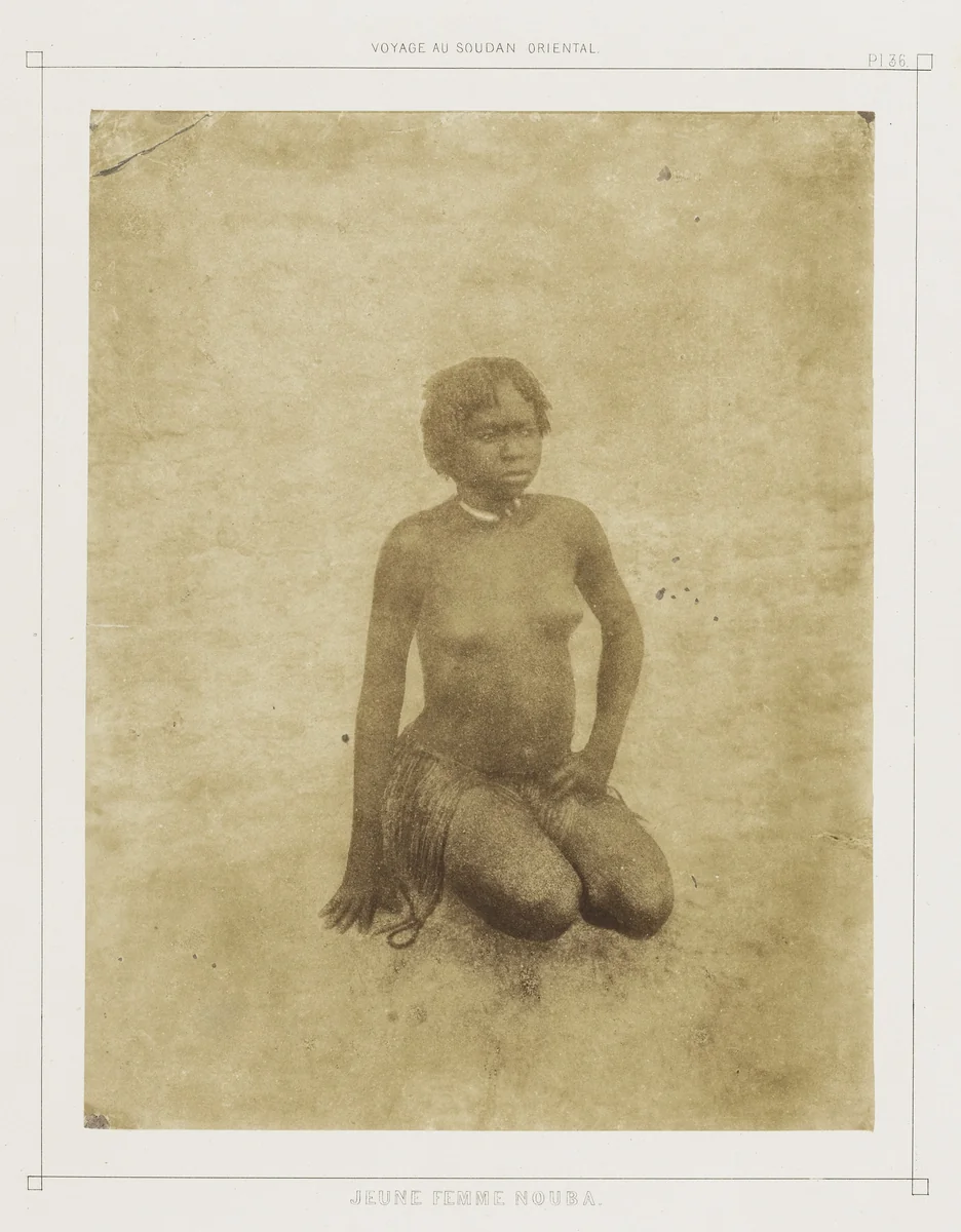 Young Nubian Woman from Voyages au Soudan Oriental (Paris: Borrani, 1852-58) by Pierre Trémaux, photograph, 1847