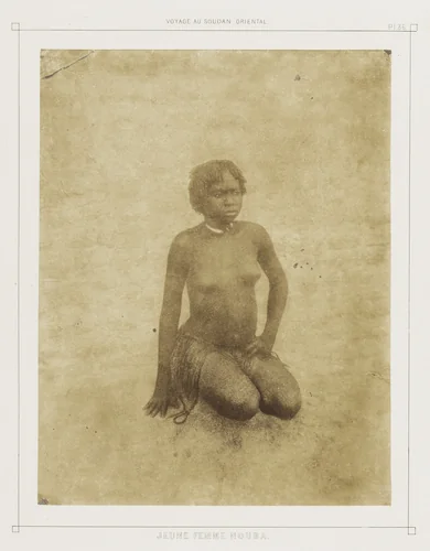 Young Nubian Woman from Voyages au Soudan Oriental (Paris: Borrani, 1852-58) by Pierre Trémaux, photograph, 1847